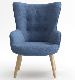 Кресло интерьерное Шелли, искусственный мех