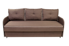 Диваны еврокнижки, Прямой диван Лозанна феникс дарк браун/феникс бейдж (НПБ)