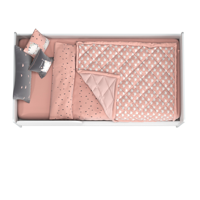 Кровати одноярусные, Кровать с ящиками Уна 11.22 белый