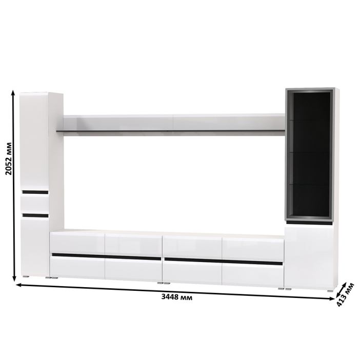 Стенки для гостиной, Стенка Сидней комплектация № 108