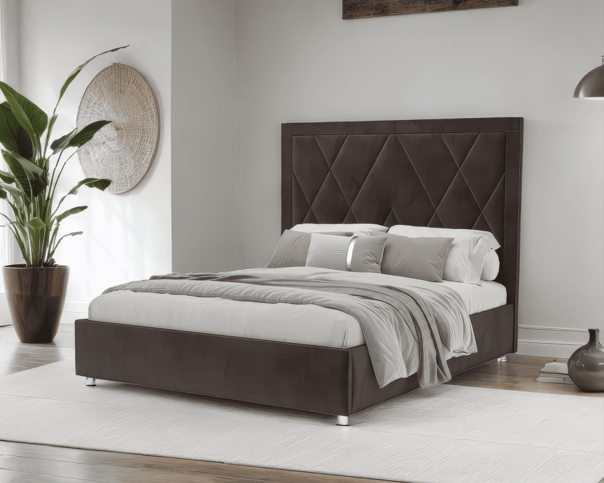 Мягкая кровать, Кровать Треви 160 см (Бархат)