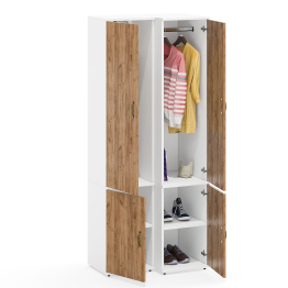 Шкаф узкий для одежды и пенал для одежды 23Б Лидер-8