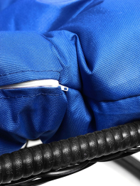 Подвесное кресло ДЛЯ ДВОИХ с ротангом чёрное