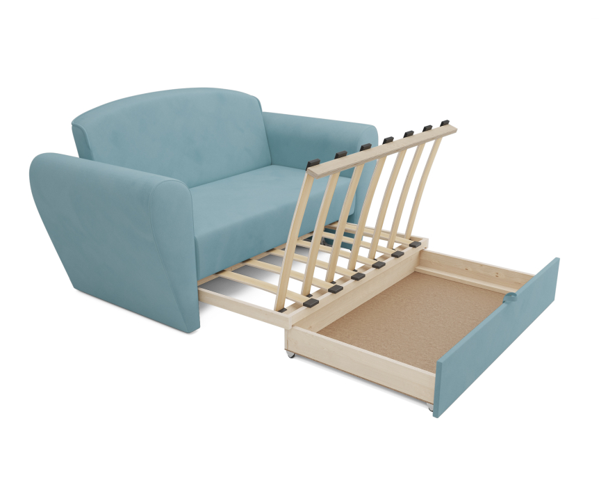 Диваны кровати со спальным местом, Диван прямой выкатной Квартет (Велюр)