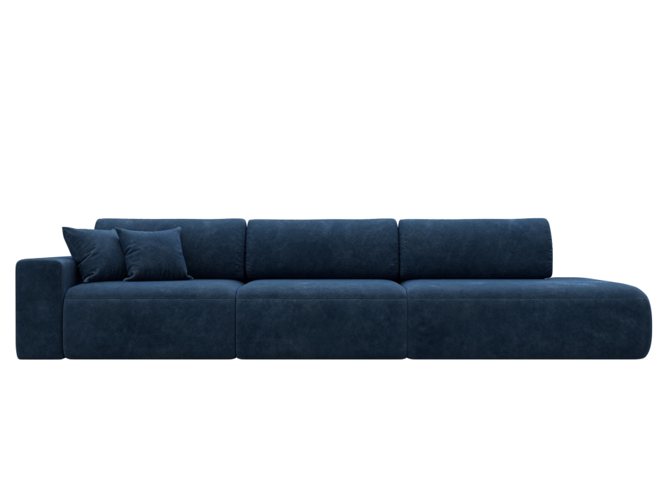 Диваны еврокнижки, Диван прямой Лига-036 НПБ Модерн Лонг подлокотник слева, велюр BRUT