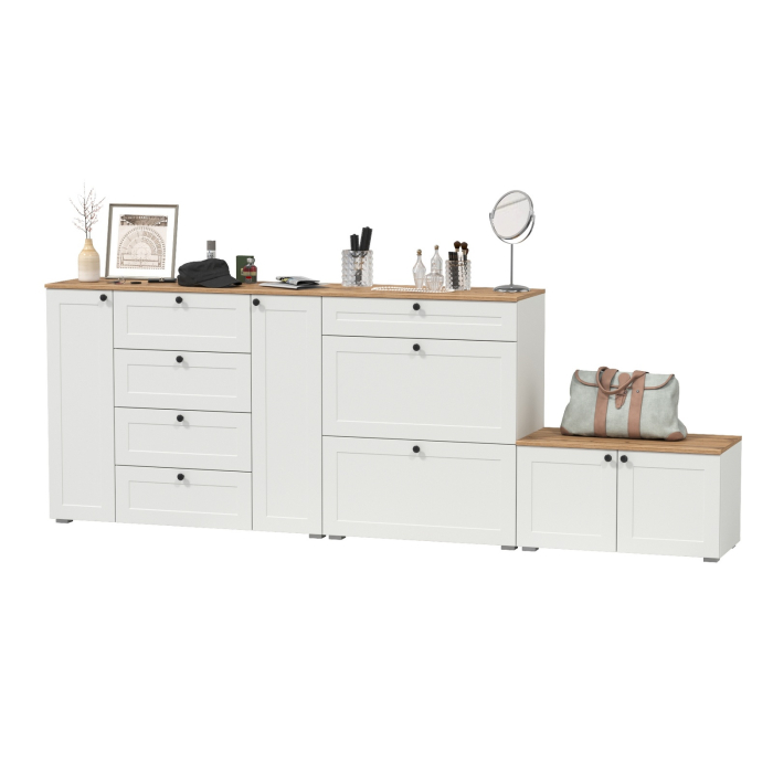 Прихожие, Комод с обувницей и тумбой Остин