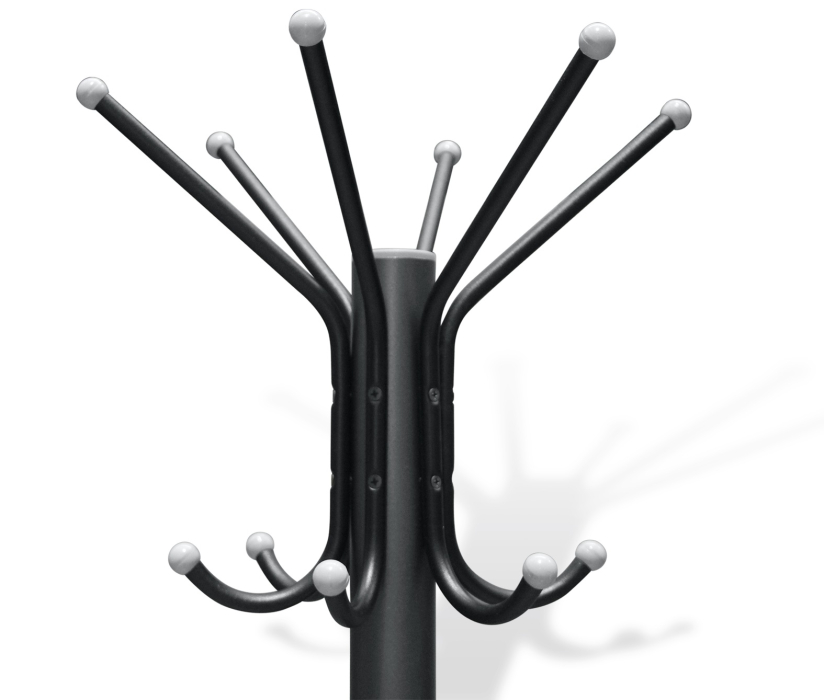 Вешалки, Вешалка SHT-CR450 черный/серый/мрамор