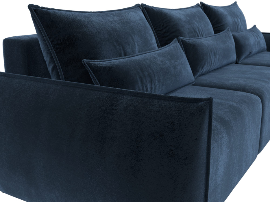 Диваны угловые в гостиную, Диван угловой Лига-051 НПБ Лонг угол универсальный, велюр TOWER