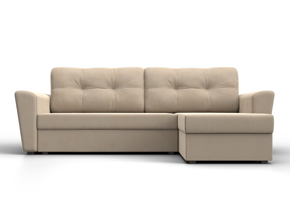 Диваны угловые в гостиную, Угловой диван Амстердам Лайт правый угол, велюр