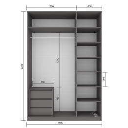 Шкаф Мика 1500