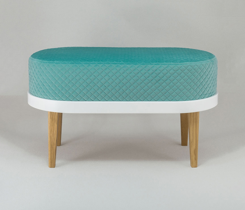 Банкетки, Банкетка Quinn W, съемный чехол, велюр (стёганый)