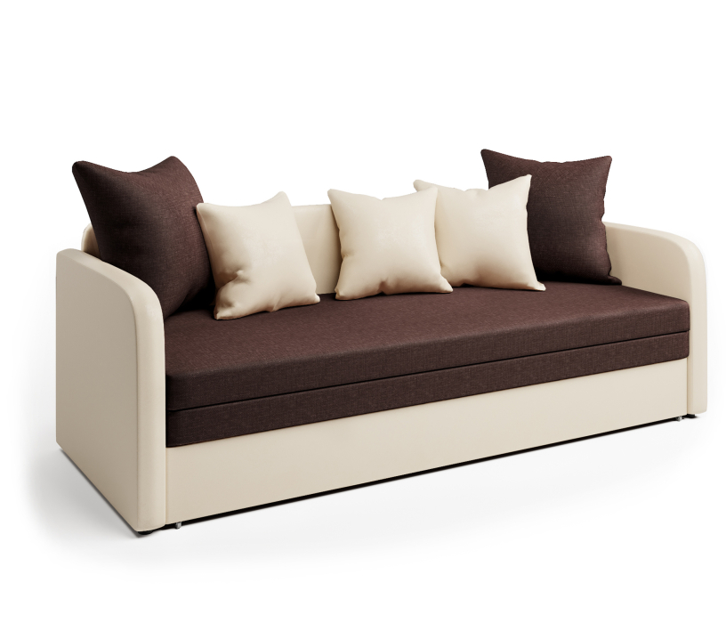 Детские диваны, Софа Трио, экокожа и рогожка