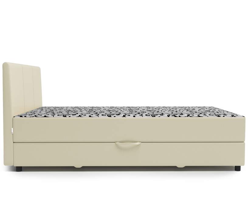 Мягкая кровать, Кровать тахта Классика 140 с подъемным механизмом, шенилл / экокожа