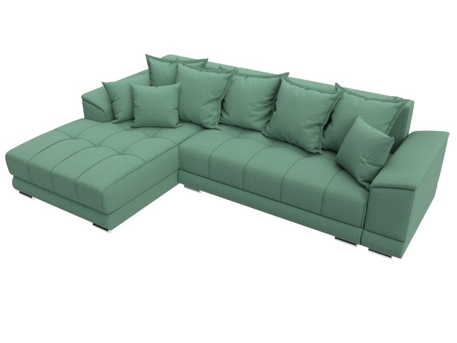 Диваны угловые в гостиную, Диван угловой НордСтар левый угол, рогожка Амур