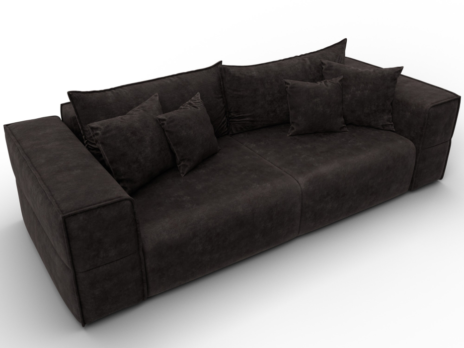 Диваны еврокнижки, Диван прямой Лига-058 НПБ, велюр BRUT