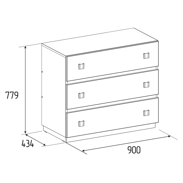 Комоды, Комод длинный Neo 455