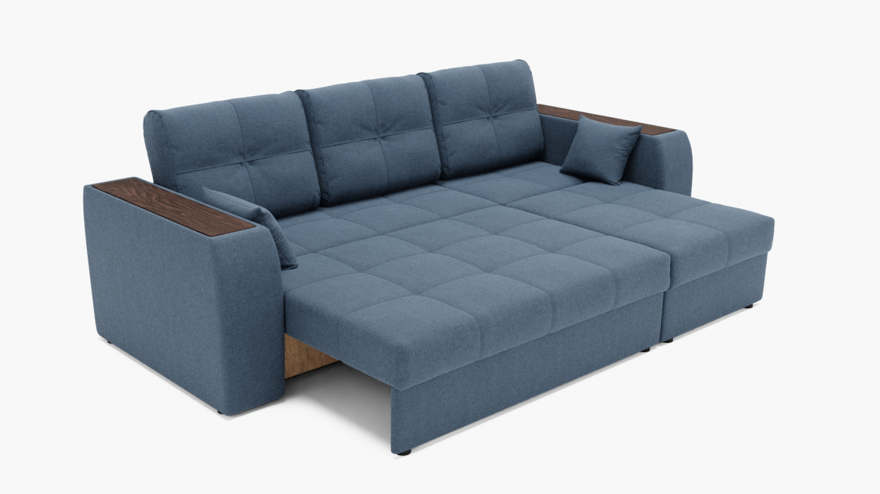 Диваны угловые в гостиную, Угловой диван Сенатор-2 ППУ, велюр