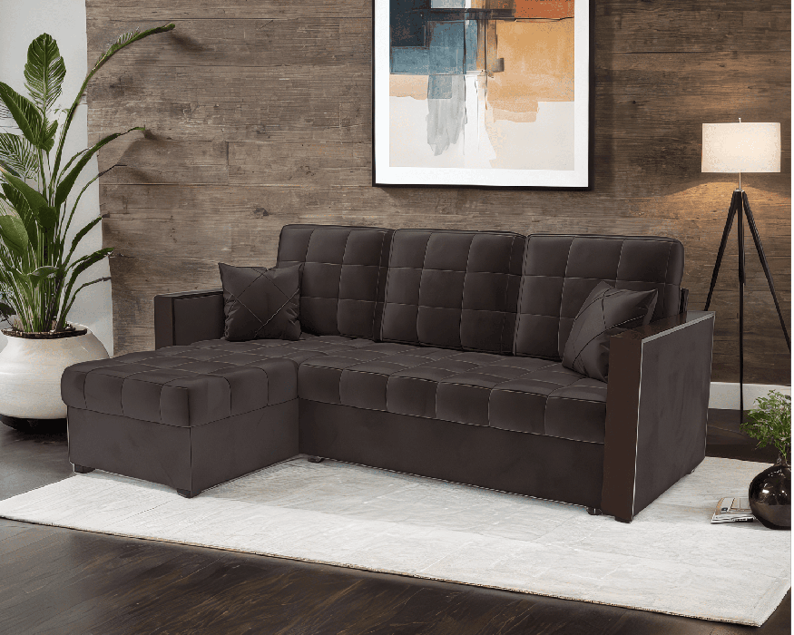 Диваны угловые в гостиную, Диван угловой Техас (Бархат)