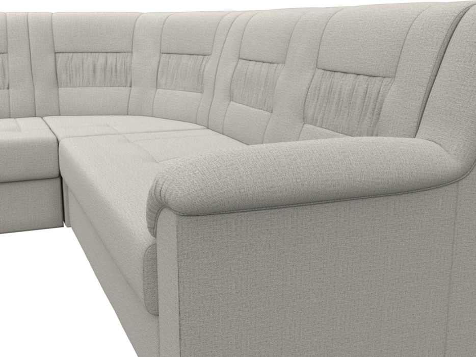 Диваны угловые в гостиную, Диван угловой Карелия левый угол, рогожка Амур