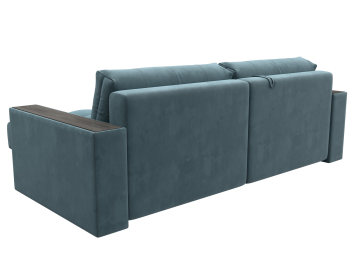 Диван угловой с декором Лига-049 НПБ, велюр SEVEN