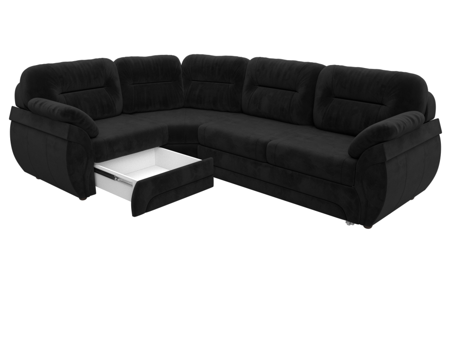 Диваны угловые в гостиную, Диван угловой Бруклин левый угол, велюр