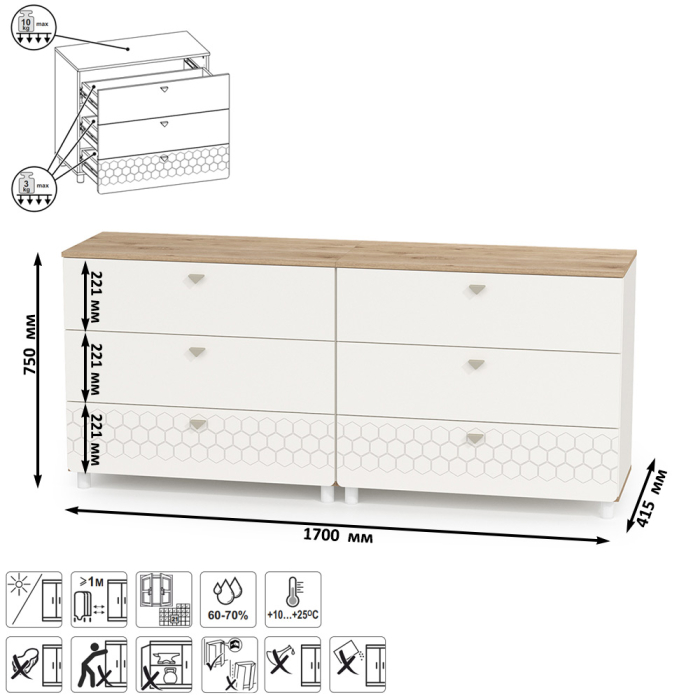 Комоды, Два комода Эйп для детской комнаты
