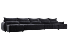 Диваны еврокнижки, Диван п-образный Лига-051 НПБ МегаЛонг, велюр TOWER