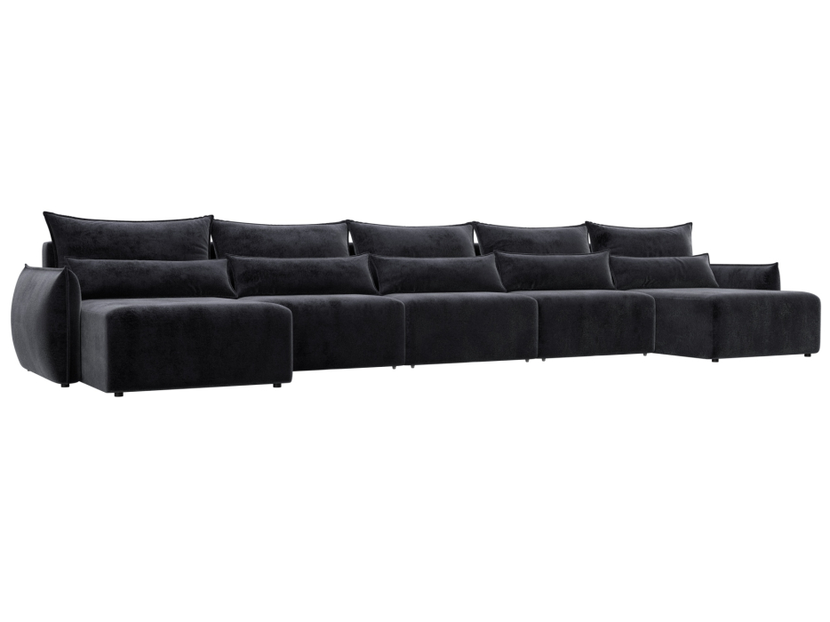 Диваны еврокнижки, Диван п-образный Лига-051 НПБ МегаЛонг, велюр TOWER