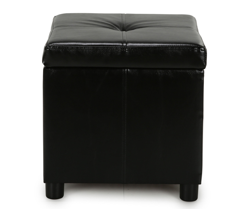 Пуф в прихожую, Пуф Квин 410*410, искусственная кожа