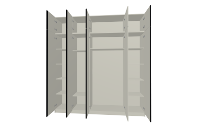 Спальня Букле Шкаф 5-дв *антресоль 450мм