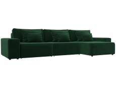 Диваны угловые в гостиную, Диван угловой Лига-074 угол универсальный, велюр SEVEN