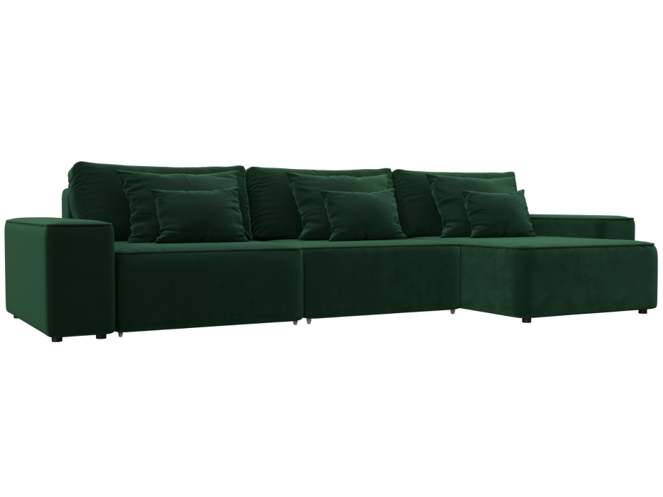 Диваны угловые в гостиную, Диван угловой Лига-074 угол универсальный, велюр SEVEN