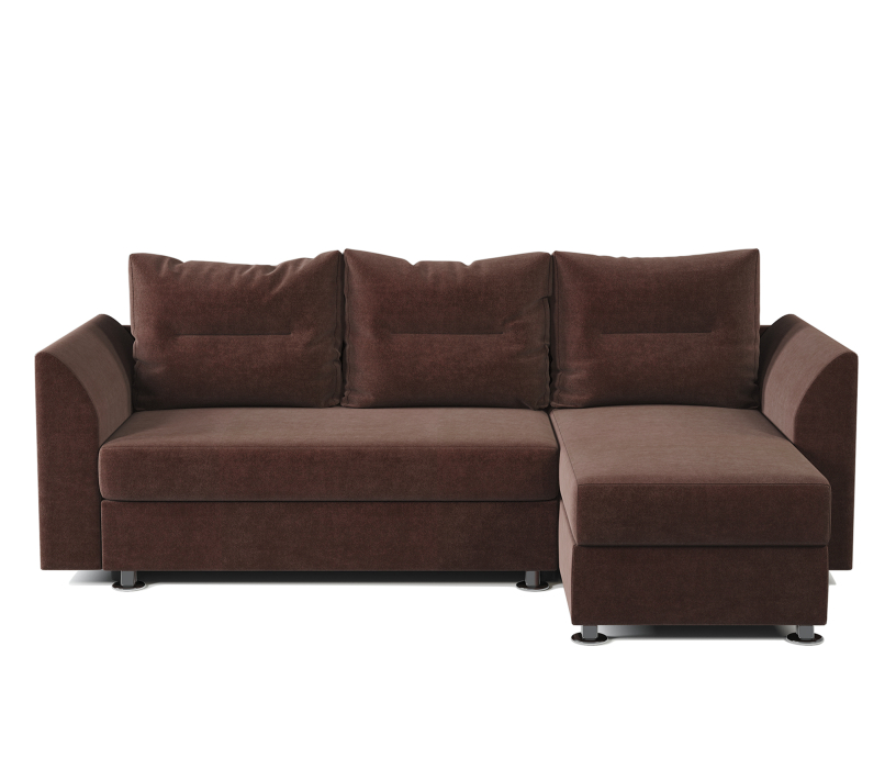 Диваны угловые в гостиную, Угловой диван Ария Скала правый велюр