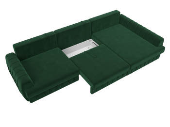 Диван угловой Лига-057 НПБ Лонг угол правый, велюр SEVEN