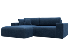 Диваны угловые в гостиную, Диван угловой Лига-036 НПБ Классик левый угол, велюр BRUT