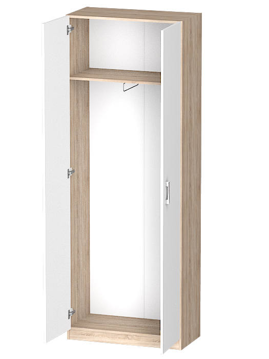 Для одежды, Распашной шкаф Лайф для одежды 80*40*215 Дуб сонома