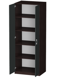 Распашной шкаф Лайф с полками 80*60*215 Венге