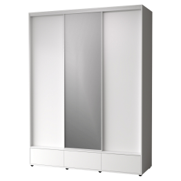 Шкаф-купе 3-дв  MOD 1800 зеркало/лдсп  (в2390*ш1800*г620)