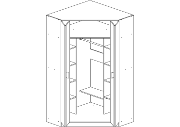 Шкаф Гармошка-2 Угловая