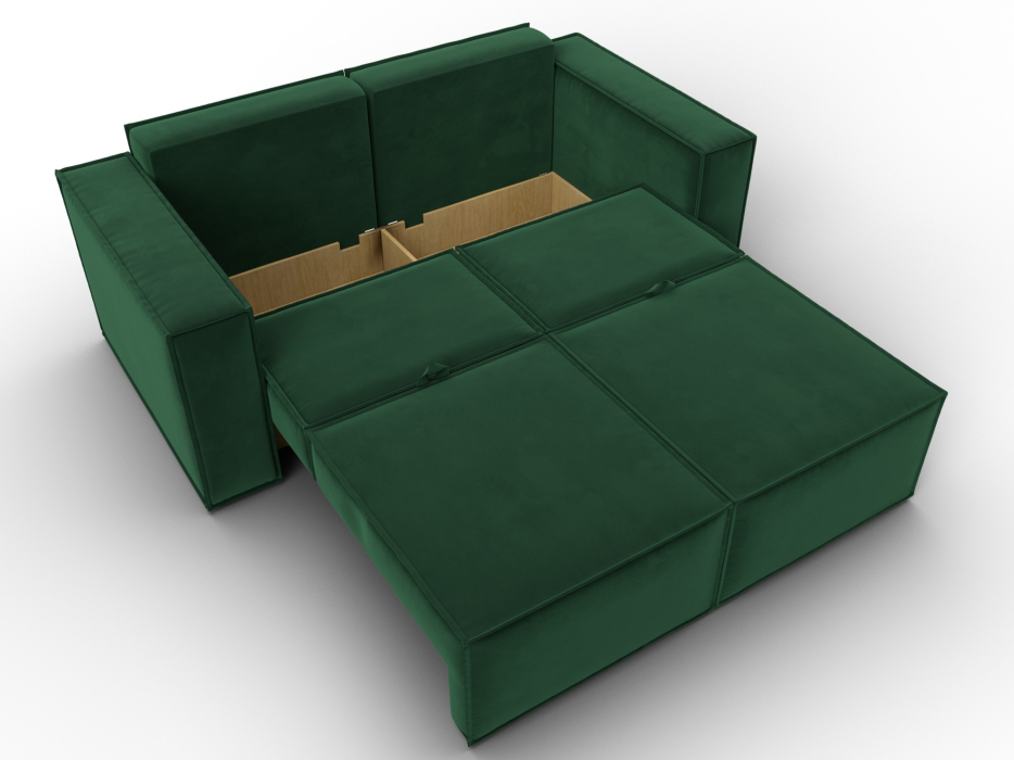 Диваны кровати со спальным местом, Диван прямой Куба мини, велюр