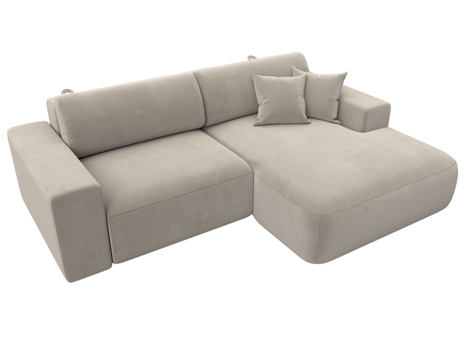 Диваны угловые в гостиную, Диван угловой Лига-036 Классик правый угол, микровельвет