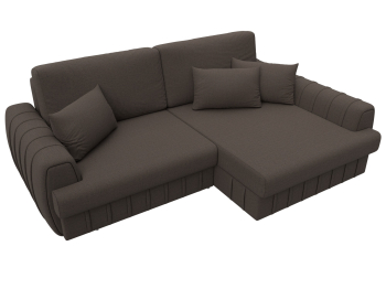 Диван угловой Лига-057 НПБ угол правый, рогожка Амур