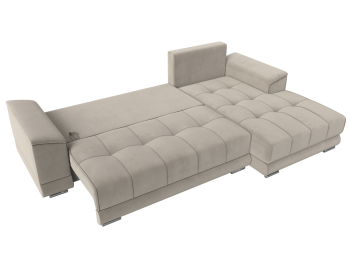 Угловой диван НордСтар правый угол, микровельвет