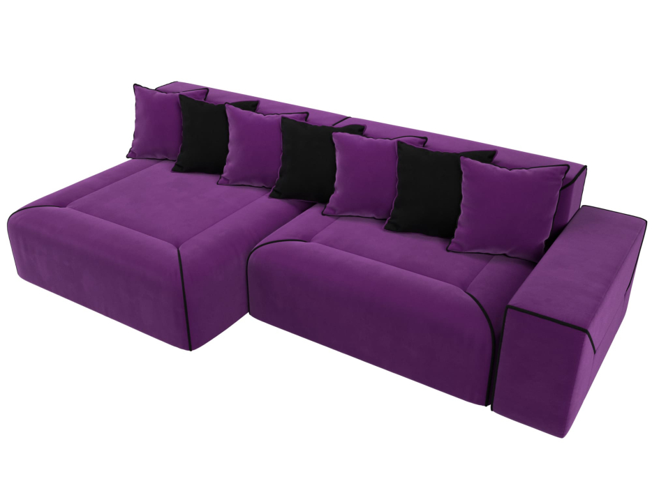 Диваны угловые в гостиную, Диван угловой Кёльн, микровельвет, левый угол