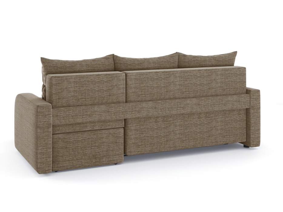 Диваны угловые в гостиную, Диван-кровать угловой Мини Люкс трехсекционная еврокнижка, рогожка Люкс