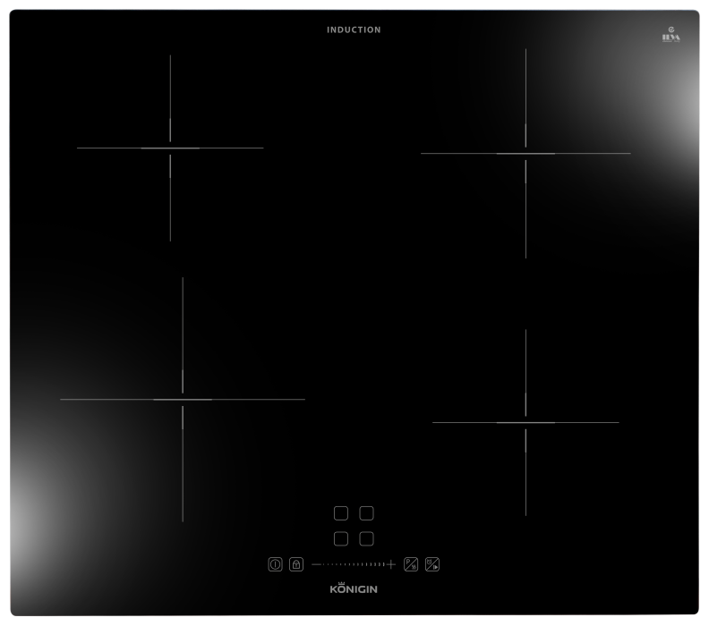 Встраиваемые варочные панели, Индукционная варочная панель Konigin Lacerta I604 SBK