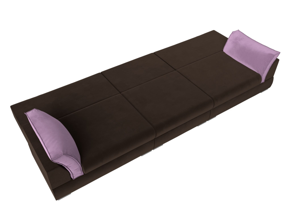 Диваны с ящиком для белья, Прямой диван Пекин Long, микровельвет