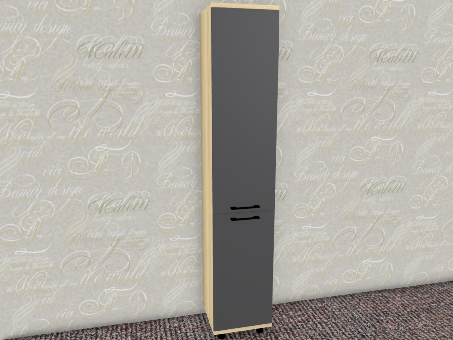 Шкафы пеналы, Модульная система Грейс Шкаф ШК-5076  Ясень Асахи