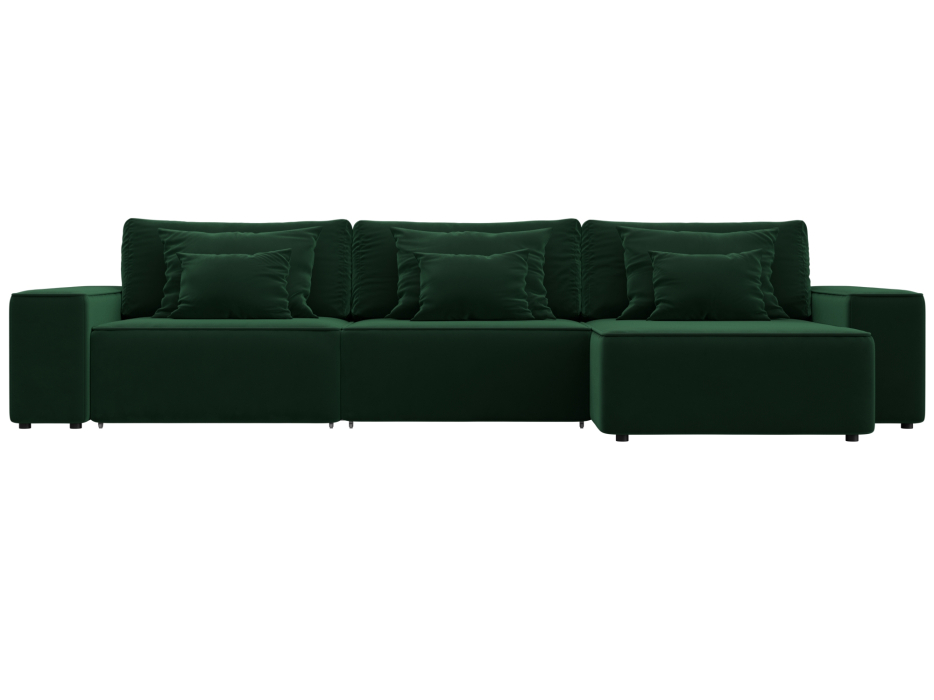 Диваны угловые в гостиную, Диван угловой Лига-074 угол универсальный, велюр SEVEN