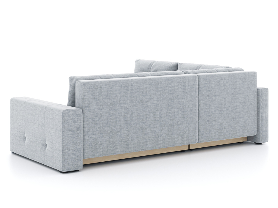 Диваны угловые в гостиную, Диван-кровать угловой Леос НПБ, рогожка